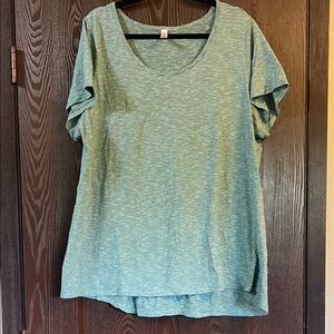 LuLaRoe Green Short Sleeve Relaxed Tee
